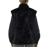 Gilet Fausse Fourrure Noir Femme Vero Moda Japoppy vue 2
