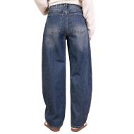 Jean Ballon Bleu Foncé Femme Monday Premium vue 2