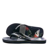 Tongs Noir Homme Quiksilver Molokai Jungle Swell pas cher