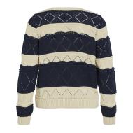 Pull Beige/Marine Femme Vila Lolise vue 2