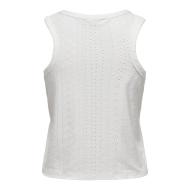 Débardeur Blanc Femme JDY Cathinka vue 2