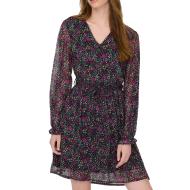 Robe Fleuris Noir/Rose Femme JDY Lilli