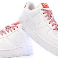 Baskets Blanches/Rouge Mixte Nike Air Force 1 07 vue 7