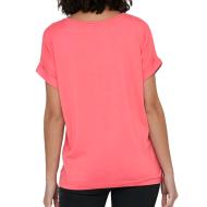 T-shirt Rose Fushia Femme Only Moster vue 2