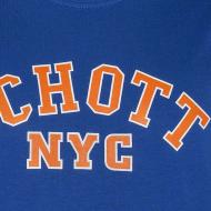 T-shirt Bleu Homme Schott Crew vue 3