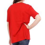 T-shirt Rouge femme Supreme Grip Estelle vue 2