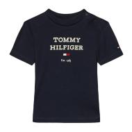 T-shirt Marine Garçon Bébé Tommy Hilfiger KN0KN01761 pas cher