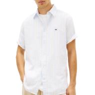 Chemise Bleu Clair/Beige Homme Tommy Hilfiger Tjm Reg pas cher