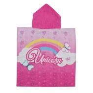 Pink Poncho Girl Sport Zone Unicorn Photo of the Espace des Marques %store% store - view of %key%