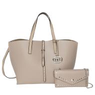 Sac à Main Taupe Femme Manoukian Lotus