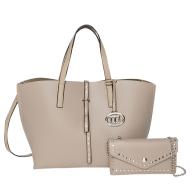 Sac à Main Taupe Femme Manoukian Lotus pas cher