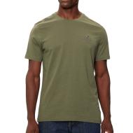 T-shirt Kaki Homme Tommy Hilfiger Hilfiger Stack