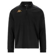 Sweat 1/4 de Zip Noir Homme Kappa Gassolo pas cher