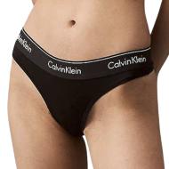 String Noir/Blanc Femme Calvin Klein Jeans ThongGS pas cher