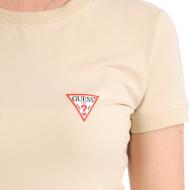 T-shirt Beige Femme Guess Triangle vue 3
