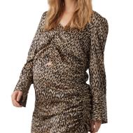 Top Noir/Marron Femme Vero Moda Maternity Gathering pas cher