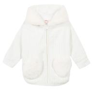 Manteau Blanc Bébé/Fille Catimini CR44043 pas cher