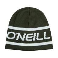 Bonnet Kaki/Blanc Homme O'Neill Réversible Logo Beanie pas cher