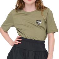 ONLY Kogrex Girls’ Khaki T-shirt affordable