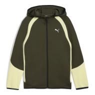 Sweat Zippé Vert Garçon Puma Evostripes pas cher
