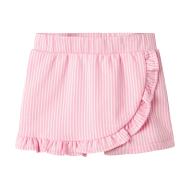 Jupe Short Blanche/Rose Fille Name it Fris pas cher