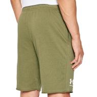 Short Vert Homme Under Armour Rival Terry vue 2