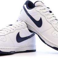 Baskets Blanches/Marines Homme Nike Big Nike Low vue 6