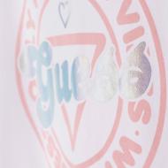 T-shirt Blanc Fille Guess Frontal vue 3