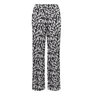 Pantalon fluide Beige/Noir Femme Vero Moda Trousers pas cher