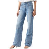 Jean Bleu Clair Femme Levi's Ribcage Wide Leg A60810 pas cher