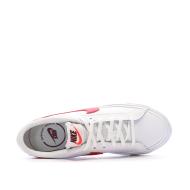 Baskets Blanc/Rouge Femme Nike Court Legacy vue 4