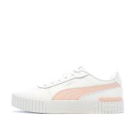 Baskets Blanches/Rose Femme Puma Carina 2.0 pas cher