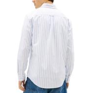 Tommy Hilfiger Men’s Blue/Beige Tjm Reg Stripe Shirt Photo of the Espace des Marques %store% store - view of %key%