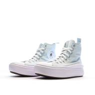Baskets Bleu Ciel Femme Converse Chuck Taylor All Star Move vue 6