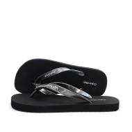 Tongs Noir Femme Calvin Klein Jeans Flip Flop Tpu Metall