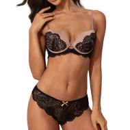 Soutien-Gorge Noir/Rose Femme Les Petites Bombes Echo vue 2