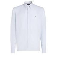 Chemise Blanche/Bleu Clair Homme Tommy Hilfiger Flex pas cher