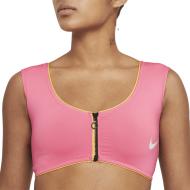 Haut de maillot de bain Rose Femme Nike Midkini