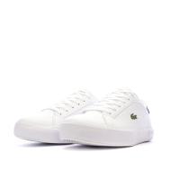 Baskets Blanches/Marine Ado Lacoste Powercourt vue 6