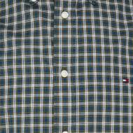 Chemise Manches Longues à Carreaux Bleu Homme Tommy Hilfiger Flex vue 3