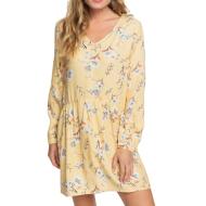 Robe Jaune à fleurs Femme Roxy Indigo Night