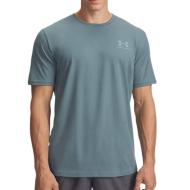 T-shirt Gris/Bleu Homme Under Armour Left Chest
