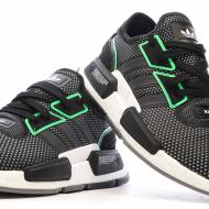 Baskets Noires/Verte Homme Adidas Nmd vue 7
