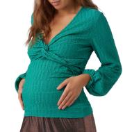 T-Shirt Manches Longues de Grossesse Vert Femme Mamalicious Alhambra pas cher
