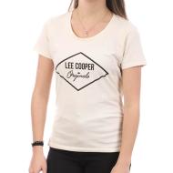 T-shirt Écru Femme Lee Cooper Ota pas cher
