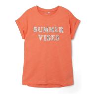 T-shirt Orange Fille Name it Famma pas cher