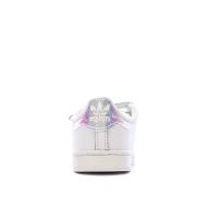 Basket Blanches Fille Adidas SUPERSTAR CF I vue 3