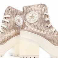 Baskets Roses Femme Converse Chuck 70 Luxe Heel vue 7