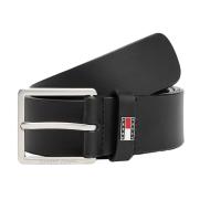 Ceinture Noire Homme Tommy Hilfiger Flag Leather 4.0