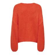 Pull Orange Femme JDY Dinea vue 2